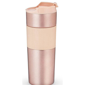 Pinky Up Peyton Champagne Rose 16oz Travel Tea Press